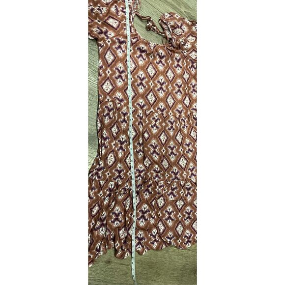 Knox Rose Medium Brown Boho Oversized Dress New - Picture 4 of 8